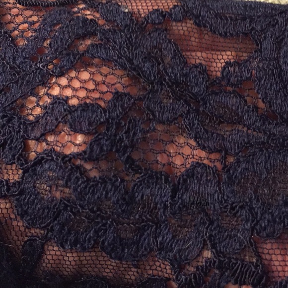 Kevan Hall Navy Lace Sheath Dress - Picture 5 of 7